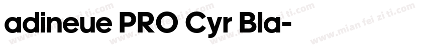 adineue PRO Cyr Bla字体转换